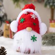 Whimsical Knitted With Ear Muff Gnome Ornaments