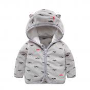 Baby 3D Bear Hooded Zipper Jacket