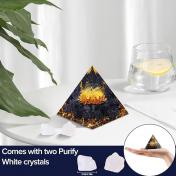 Orgone Pyramid Flower of Life Crystals and Healing Stones Orgonite Pyramids