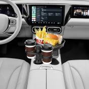 360°Rotating Multifunctional Car Seat Cup Holder Snack Tray