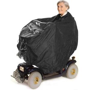 Universal Wind & Waterproof Full Body Wheelchair Hooded Poncho Cover