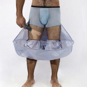 Foldable Leg Shaving Cape with Storage Bag 
