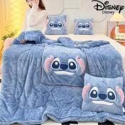 Lilo & Stitch Inspired 2in1 Embroidered Pillow Blanket
