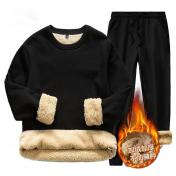 Men's Sherpa Lined Pullover Sweater & Pants