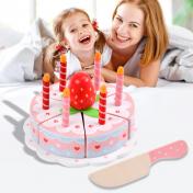 Pretend Cake Play Wooden Food Toy Set