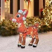 Light-Up Christmas Reindeer Yard Decor 