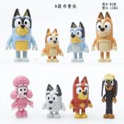 Bluey Family And Friends Action Figures Model Toy Set Kids Gift