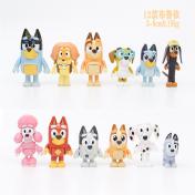 Bluey Family And Friends Action Figures Model Toy Set Kids Gift