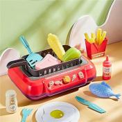 Pretend Play Gourmet Cooking Box Water Fryer Toy 