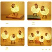 Cotton Sheep Shaped Dimmable LED Table Lamp