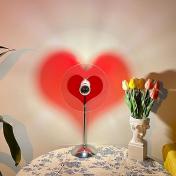 USB Heart-shaped Atmosphere Table Lamp