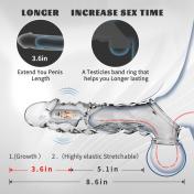 Reusable Penis Sleeve with Vibrator Penis Ring