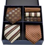 3 PCS Classic Elegant Men's Silk Tie Set