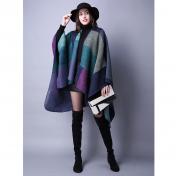 Women's Knitted Poncho Travel Shawls 