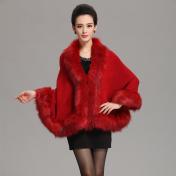 Women’s Large Cape Faux Fur Shrug for Winter
