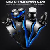 4-in-1 8D Dry&Wet USB Rechargeable Electric Shaver 
