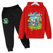 Minecraft Inspired Pullover 2PCS Hoodie Set