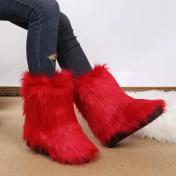 Women Fuzzy Fluffy Snow Boot 