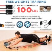 Multi-Functional 20 in 1 Push Up Bar with Resistance Bands