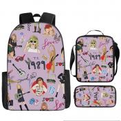 Taylor Swift Inspired 3PCS Backpack Set