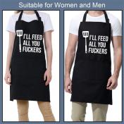 Funny Apron I'll Feed All You with 2 Pockets