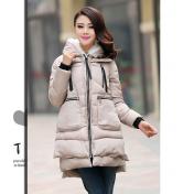 Women's Thickened Down Jacket Parka Hooded Long Puffer Coat for Winter