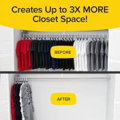 Triple Closet Space Ultra- Premium Hanger Hooks 