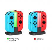 4 In 1 LED Charger Stand Dock Station Indicater For Nintendo Switch 