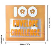 100 Envelope Cash Binder Savings Challenges Book