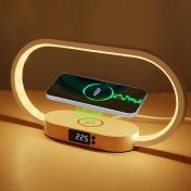 Dimmable Bedside Lamp with Wireless Charger