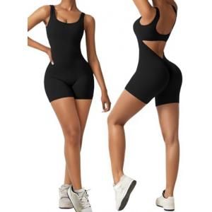 Sexy Backless One Piece Jumpsuit Shorts