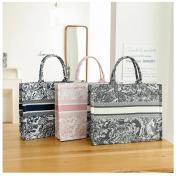 Fashion Embroidered Canvas Large Capacity Tote Bag