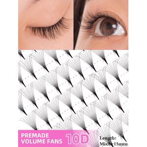 Curl Mix 8-15mm Premade Fan Eyelash Extensions Mixed Tray