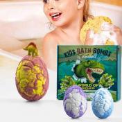 6Pcs Dino Bath Bombs with Surprise Toys
