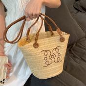 Straw Woven Bag Large Capacity Vegetable Basket Bags