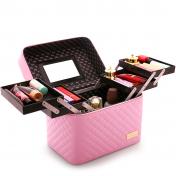 Multifunction Travel Cosmetic Bag with Mirror