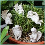 5 Pcs Cupid Flower Arrangement House Plants Praying Figurines