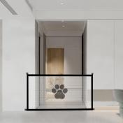 Dog Gate Magic Gate for Dogs Lockable Safety Guard