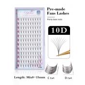 Curl Mix 8-15mm Premade Fan Eyelash Extensions Mixed Tray