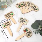 15PACK Funny Wooden Plant Markers for Succulent Flowers Greenery Plants
