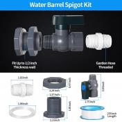 PVC Rain Barrel Diverter Kit