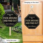 Yard Sign with Stake Funny Prank Signs