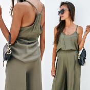 Women's Top and Wide Leg Pants Set