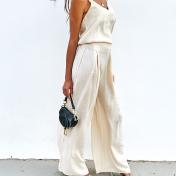 Women's Top and Wide Leg Pants Set