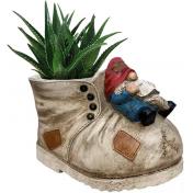 Resin Cowboy Shoe Plant Pot Flowerpot