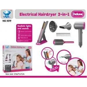 Girls Beauty Hair Salon Toy Kit with Hairdryer