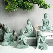 Meditation Buddha Sculpture Desktop Ornament