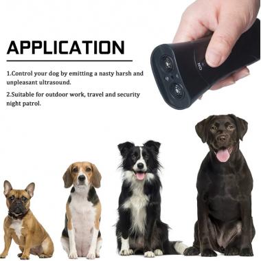 High Device Ultrasonic Power Dog Anti Flashlight Barking Repeller Tools