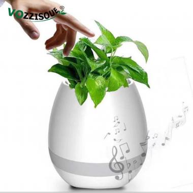 Smart Touch Bluetooth Wireless Speaker Magic Plant Piano Pot with Multi-color LED Light