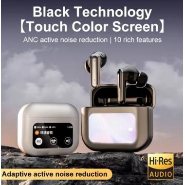 Noise Cancelling Touch Screen LCD Earbuds